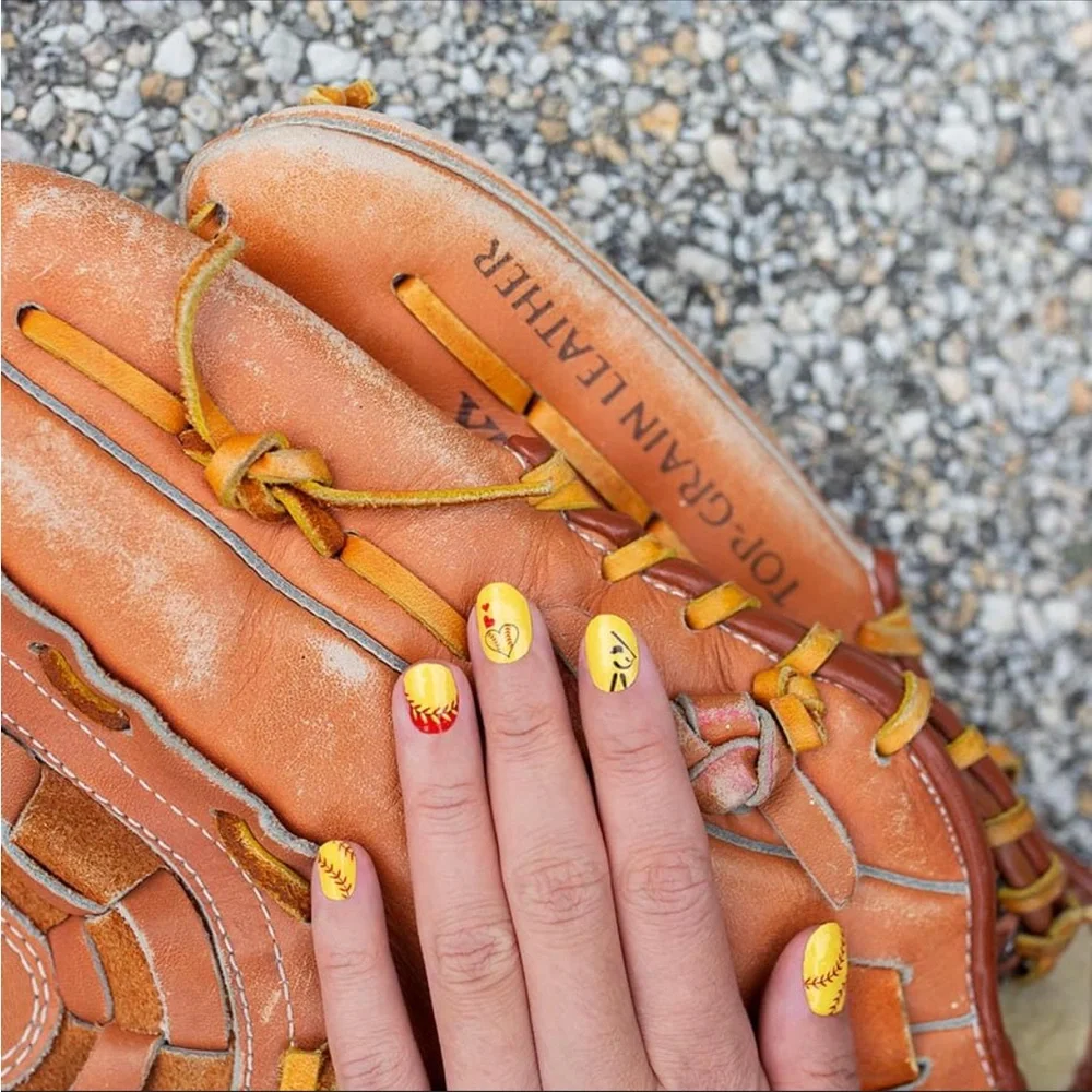 *Retired* Color Street: All About That Base | Baseball Red Clear Overlay Spring - Picture 5 of 11